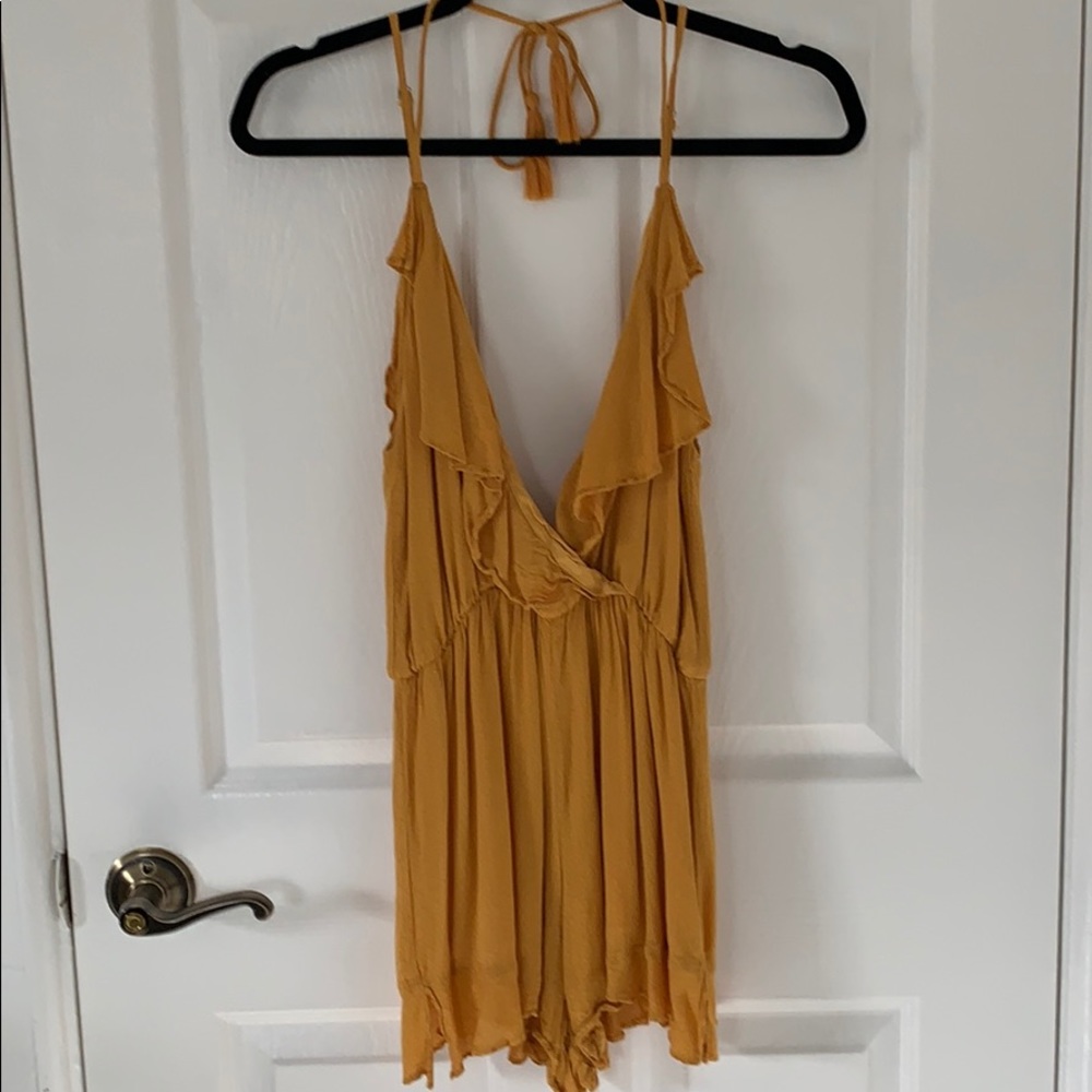 Honey Belle Golden Ruffle Romper
